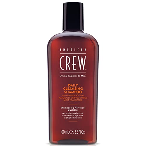 American Crew Shampoo für Herren, tägliche Reinigung, vegane Formel, Zitrusduft, 3,3 Fl Oz von AMERICAN CREW