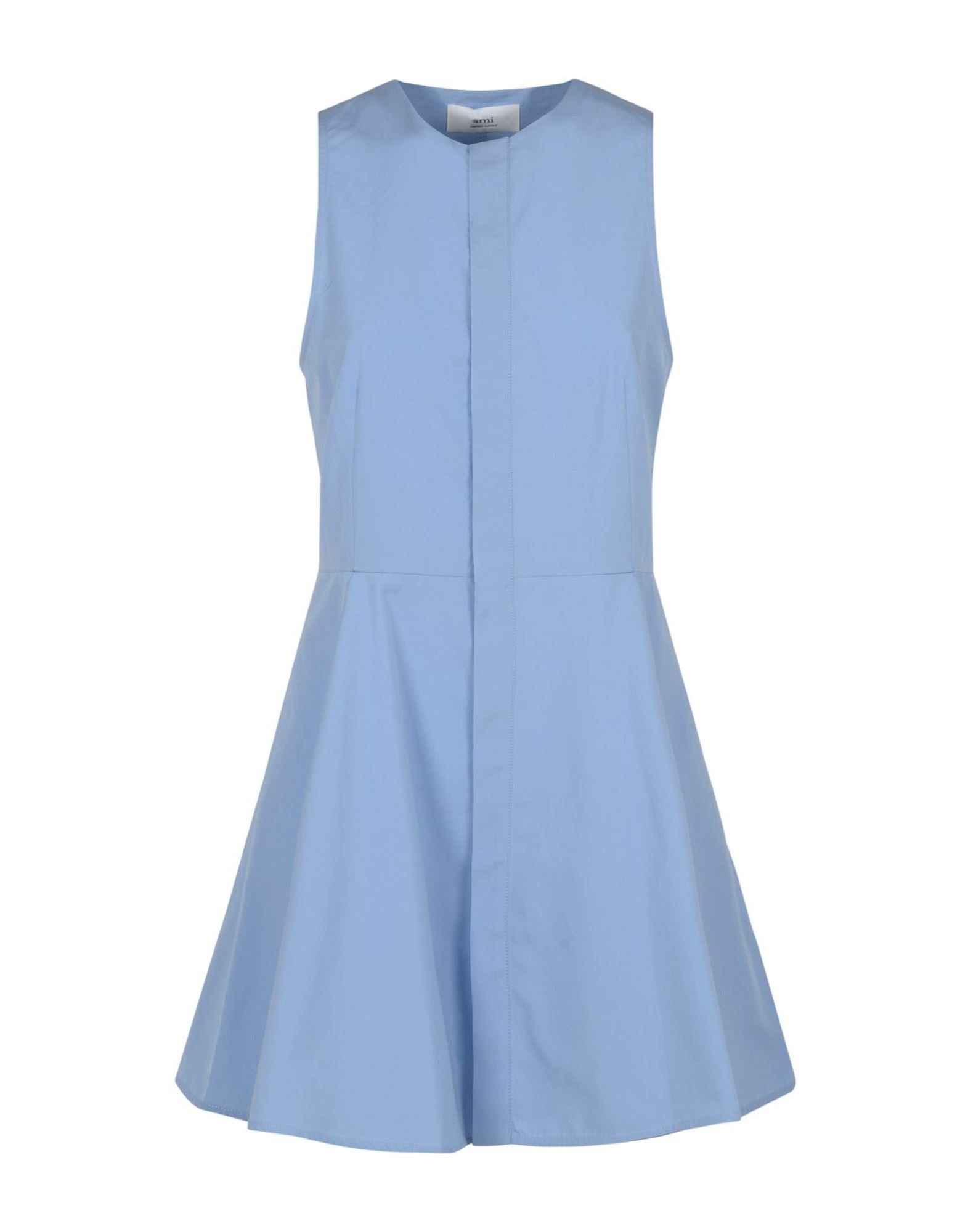 AMI ALEXANDRE MATTIUSSI Mini-kleid Damen Azurblau von AMI ALEXANDRE MATTIUSSI