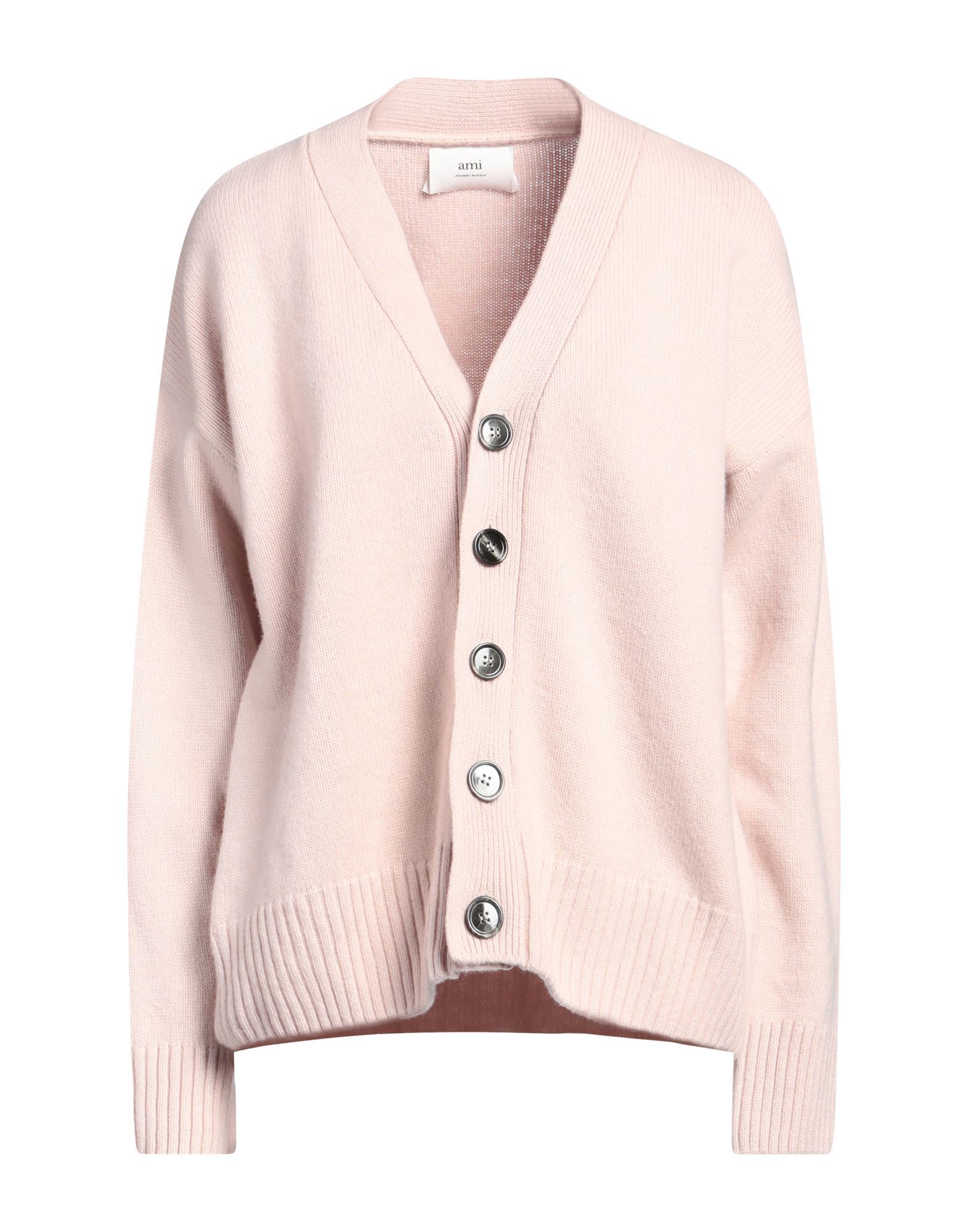 AMI ALEXANDRE MATTIUSSI Strickjacke Damen Rosa von AMI ALEXANDRE MATTIUSSI