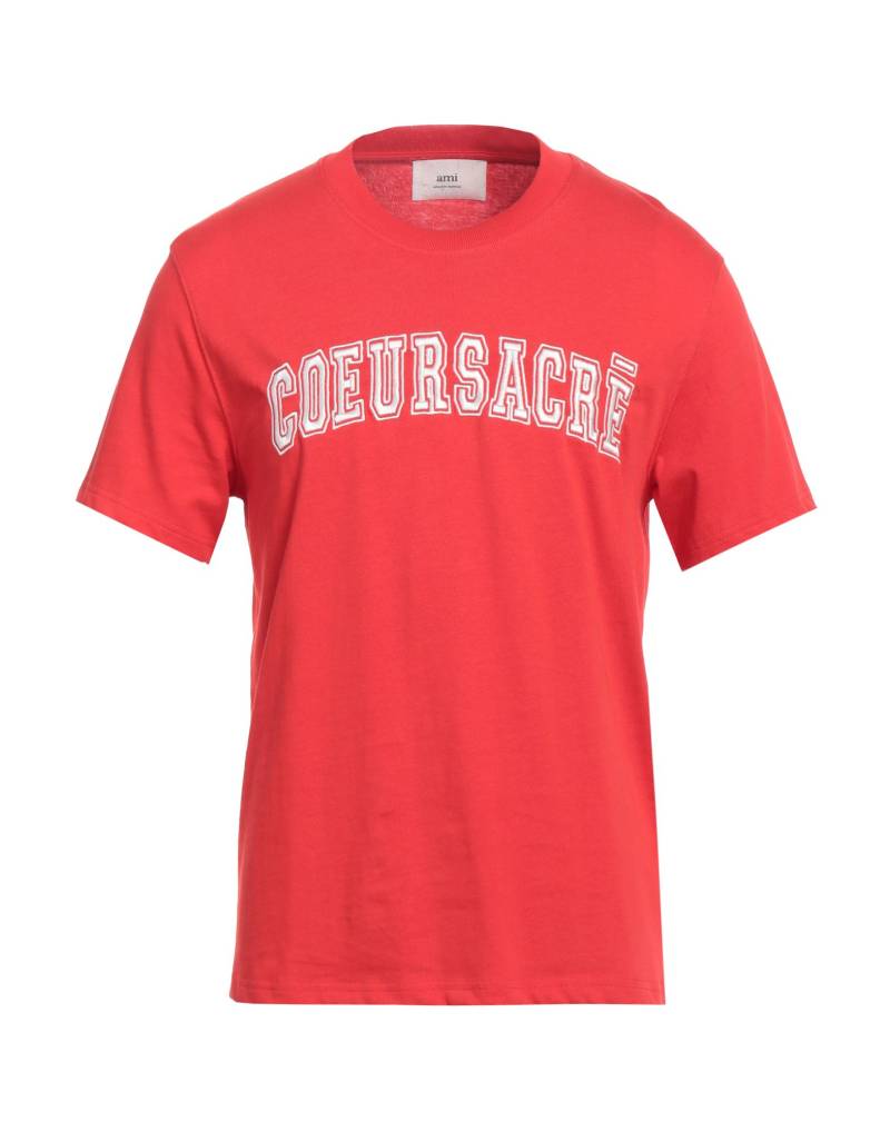 AMI ALEXANDRE MATTIUSSI T-shirts Herren Rot von AMI ALEXANDRE MATTIUSSI