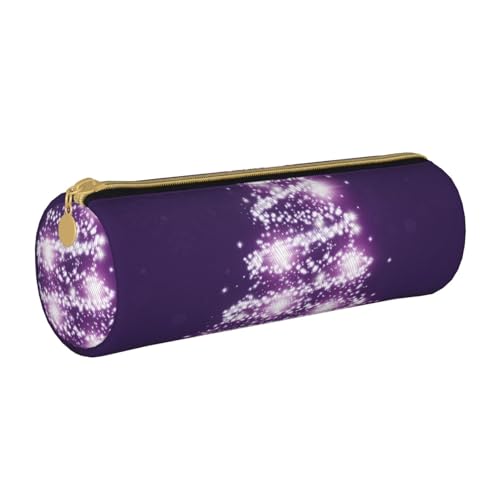 AMINNU Christmas Purple Tree Cylinder Pencil Case, Durable Pencil Case, Student Pencil Case, Zipper Pencil Case.Suitable for Schools and Offices, Unisex, weiß, Einheitsgröße, Kosmetiktasche AMINNU Christmas Purple Tree Cylinder Pencil Case, Durable Pencil Case, Student Pencil Case, Zipper Pencil Case.Suitable for Schools and Offices, Unisex, weiß, Einheitsgröße, Kosmetiktasche von AMINNU