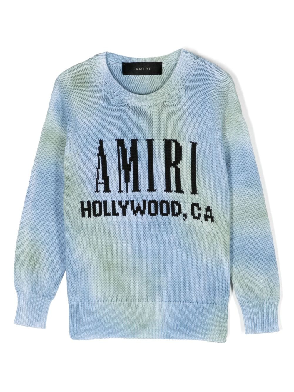 AMIRI KIDS Intarsien-Pullover mit Batikmuster - Blau von AMIRI KIDS