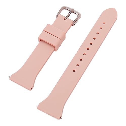 AMONIDA Ersatz-Sportuhrenarmband, Stilvolles, Verstellbares, Atmungsaktives Silikon-Armband mit Schnellverschluss für Fitness (Rosa) von AMONIDA