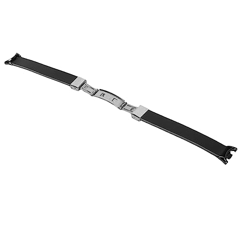 AMONIDA Uhrenarmband, Ersatz für Outdoor-Uhrenarmband aus PU-Leder für Damen (Schwarz) von AMONIDA