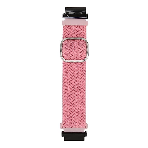 AMONIDA Uhrenarmband, Größenverstellbares Uhrenarmband, Nylongewebe, Feine Verarbeitung, für Fenix ​​6S (Rosa) von AMONIDA