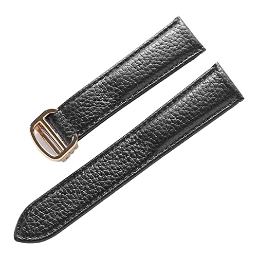 AMSOH Uhrenarmband für Cartier Tank Solo Herren Damen Faltschließe Uhrenarmband echtes Leder weiches Uhrenarmband Gürtel 20 mm 22 mm 23 mm, 22 mm, Achat von AMSOH