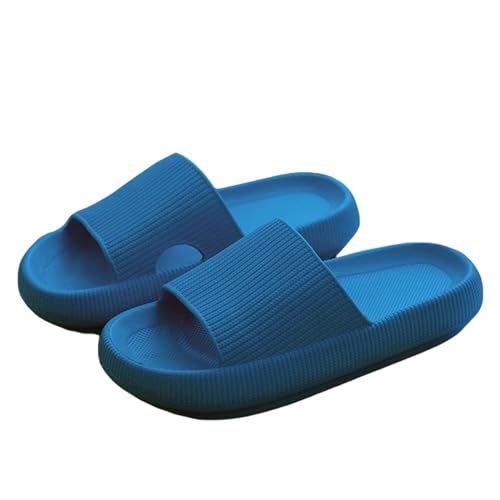 ANAIUCY Badelatschen Herren Dicke Plattform Badezimmer Hausrückschuhe Frauen Mode Innenrutschen Frau Sandalen Sommer Nicht-schlupf-flip Flops-blau-42-43 von ANAIUCY