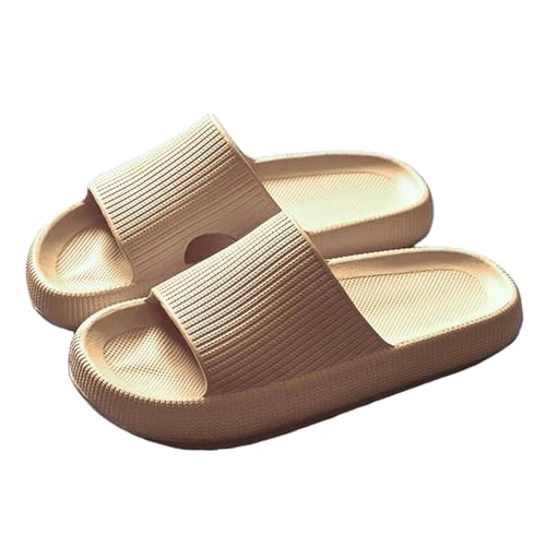 ANAIUCY Badelatschen Herren Dicke Plattform Badezimmer Hausrückschuhe Frauen Mode Innenrutschen Frau Sandalen Sommer Nicht-schlupf-flip Flops-khaki-36-37 von ANAIUCY