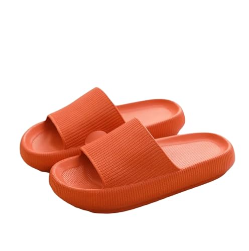 ANAIUCY Badelatschen Herren Dicke Plattform Badezimmer Hausrückschuhe Frauen Mode Innenrutschen Frau Sandalen Sommer Nicht-schlupf-flip Flops-orange-36-37 von ANAIUCY