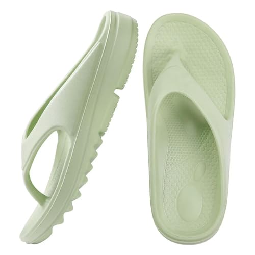 ANAIUCY Badelatschen Herren Dicke Sohle Flip Flops Für Frauen Und Männer Sommer Strand -tanga -sandalen Für Duschschuhen-grün-36 (8,8 Zoll) von ANAIUCY