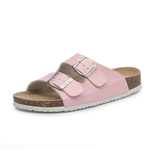 ANAIUCY Badelatschen Herren Sommer Beach Cork Slipper Lässig Doppelschnalle Nicht-rutschrutschen Frauen Rutschen Auf Flip Flop-schuhe-p-35 von ANAIUCY