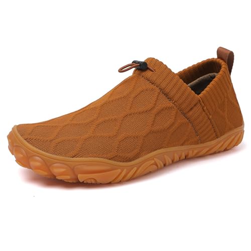 ANAIUCY Bequeme Wasserschuhe für Herren, Gelegenheits-Mesh-Männersandalen, schnelle trockene sportliche Wasserschuhe, Aqua-Schwimmschuhe (Color : Brown, Size : 40 EU) von ANAIUCY