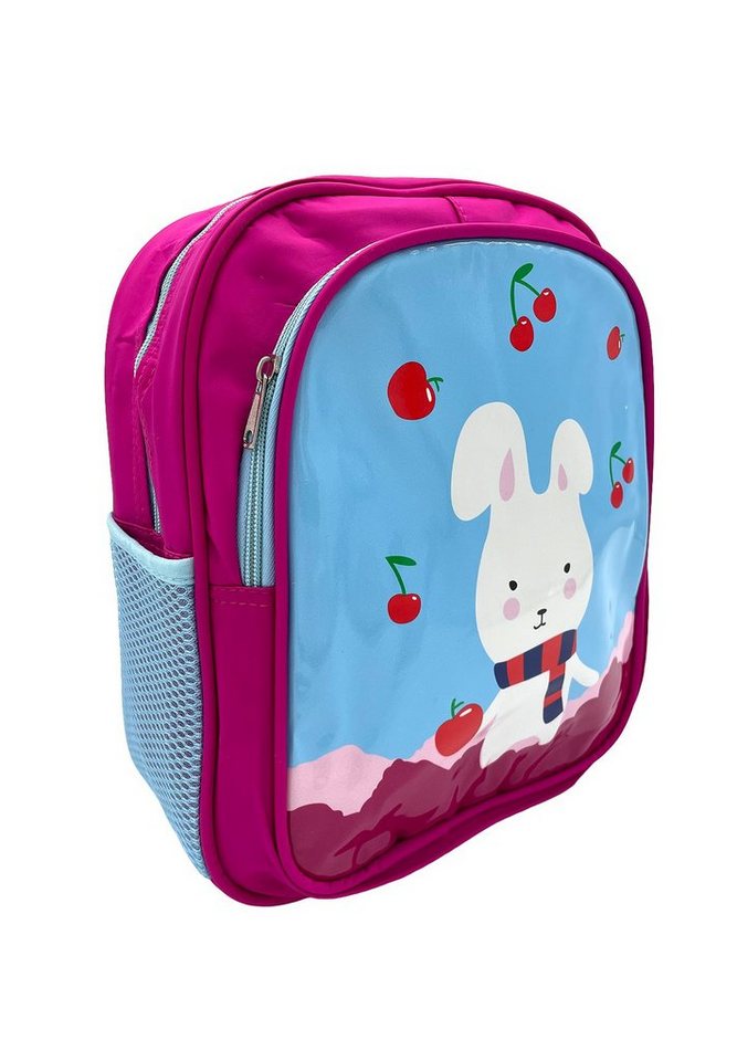 ANELY Kinderrucksack Süßer Rucksack mit Tier Motiv und Flaschenhalter Kinder Kita Ranzen (1-tlg., casual), 4068 in Rot von ANELY