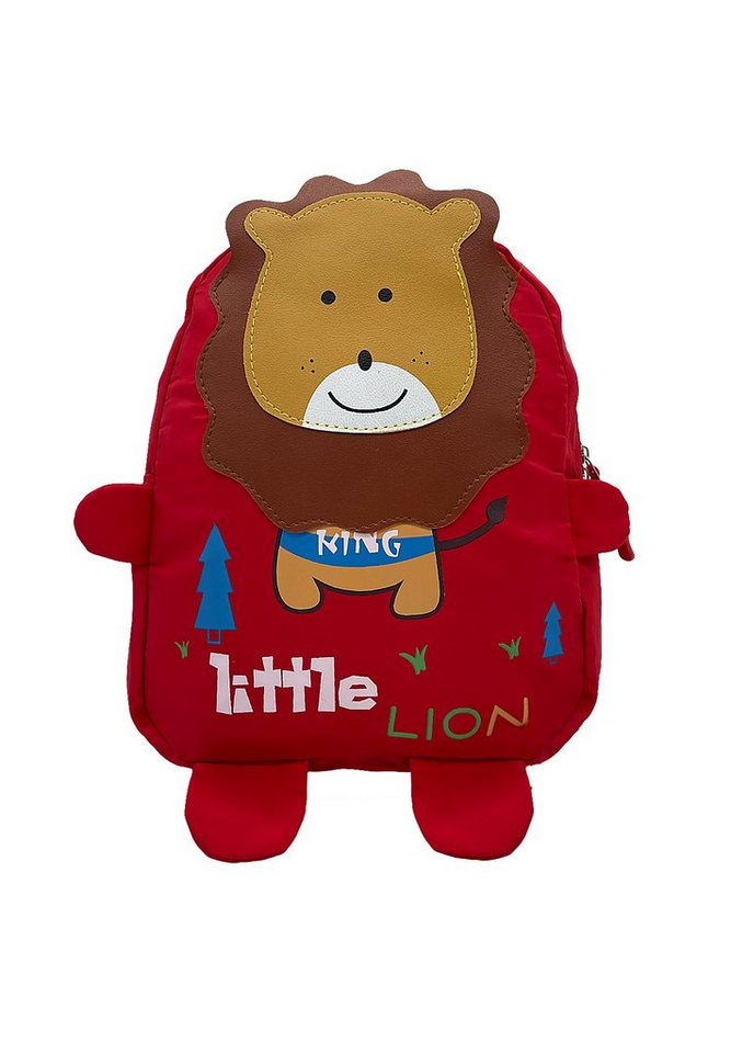 ANELY Kinderrucksack Süßer Rucksack mit Tieren Kinder Kita Ranzen Modern (1-tlg., casual), 4077 in Rot-3 von ANELY