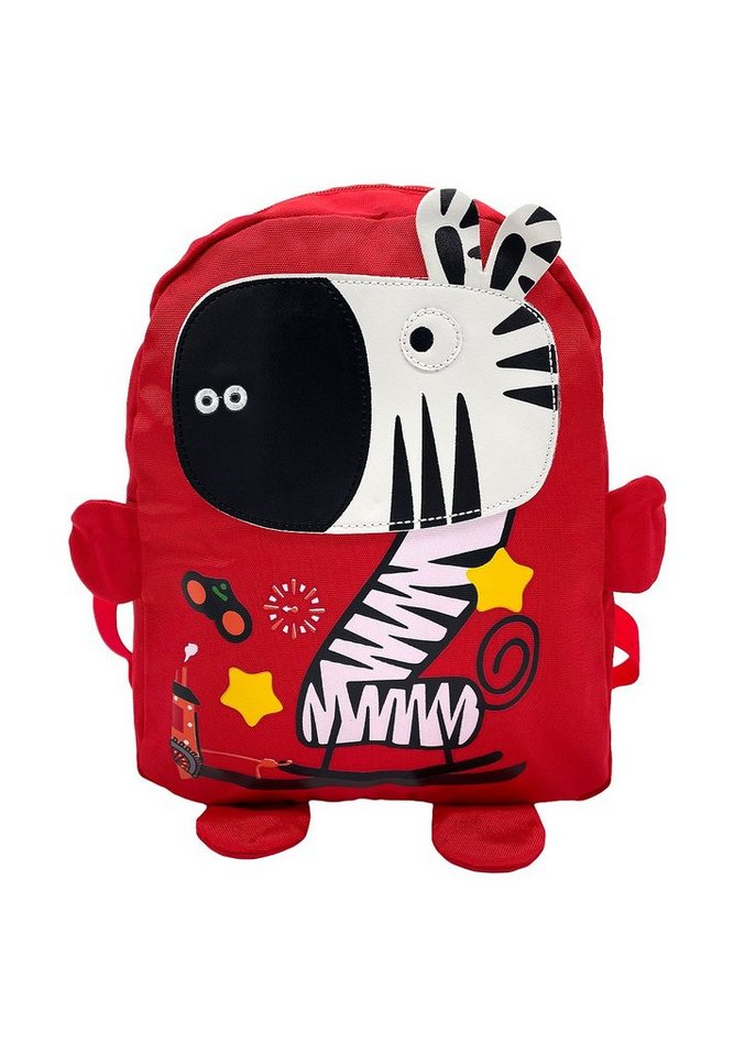 ANELY Kinderrucksack Süßer Rucksack mit Tieren Kinder Kita Ranzen Modern (1-tlg., casual), 4077 in Rot-Weiß von ANELY