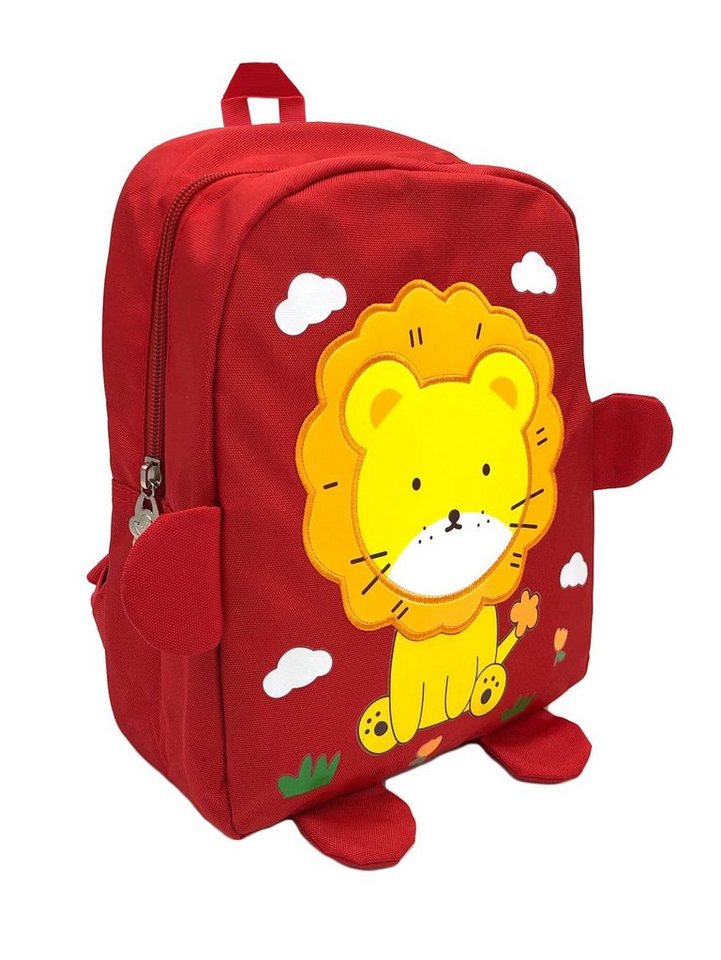 ANELY Kinderrucksack Süßer Rucksack mit Tieren Kinder Kita Ranzen Modern (1-tlg., casual), 4077 in Rot von ANELY