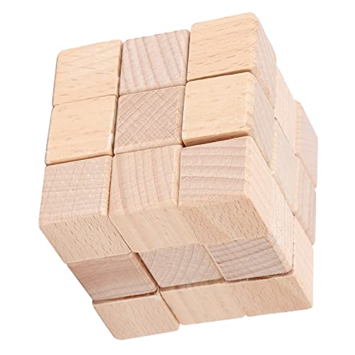 Denksportaufgaben Holzpuzzles für,Denksportaufgaben Holzpuzzle für Kinder und Erwachsene Zweifarbiges Holzspielzeug 3D-Entsperren von Ineinandergreifenden Puzzles 3D-Puzzlespiele aus Holz Denksporta von ANGGREK