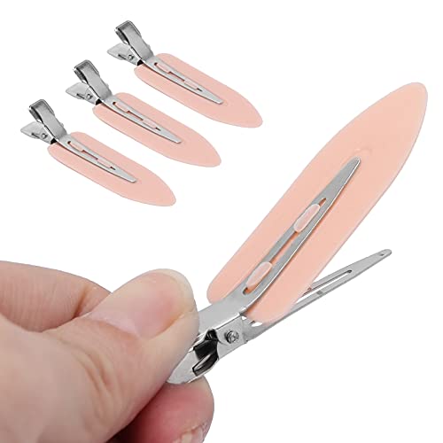 Haarspangen, Make-up-Haarspangen-Zubehör, Keine Biegung, Haarspangen, Keine Falten, Haarstyling-Clips für Frauen, 4-tlg (vier rosa Blätter) von ANGGREK