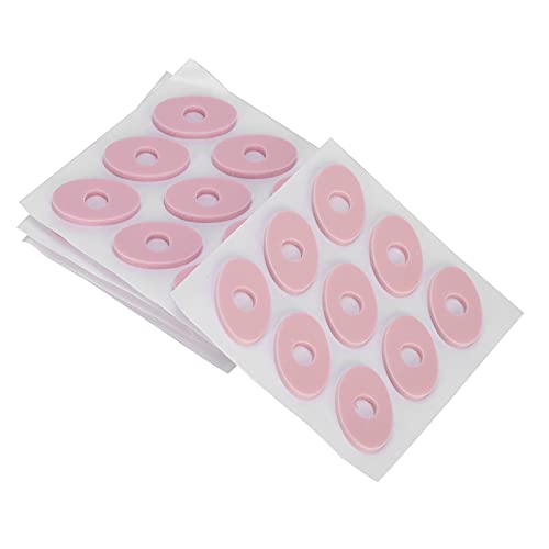 Hühneraugenpads, ANGGREK Abriebfester Latexschaum Kallus Kissen Weicher Elastischer Atmungsaktiver Fußschutz (Rund)(Oval pink) von ANGGREK