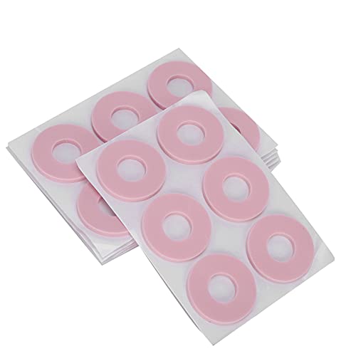 Hühneraugenpads, ANGGREK Abriebfester Latexschaum Kallus Kissen Weicher Elastischer Atmungsaktiver Fußschutz (Rund)(Round pink L) von ANGGREK