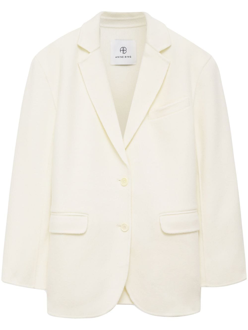 ANINE BING Karierter Quinn Blazer - Weiß von ANINE BING