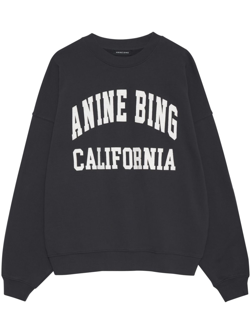 ANINE BING Miles Sweatshirt aus Bio-Baumwolle - Schwarz von ANINE BING