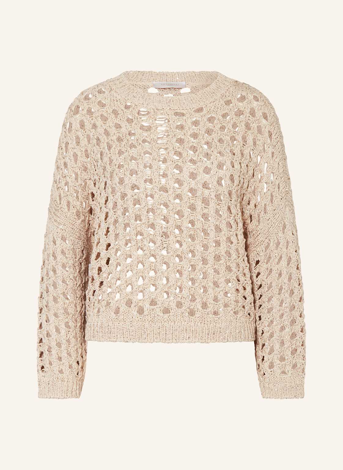 Antonelli Firenze Pullover Campanellino Mit Pailletten beige Antonelli Firenze Pullover Campanellino Mit Pailletten beige von ANTONELLI firenze