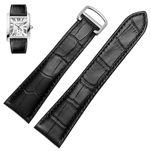 ANZOAT Uhrenarmband für Cartier Tank Calibre Serie, echtes Leder, mechanische Uhr für Damen und Herren, 20 mm, 22 mm, 23 mm, 25 mm, 24 mm, Achat von ANZOAT