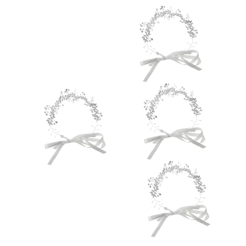 AOKWAWALIY 4 Stück Damen Kristall Tiara Haarschmuck Hochzeit Haarranke Haarranken Für Bräute Haarranke Für Frauen Hochzeit Haarschmuck Für Die Braut Haarschmuck Kopfschmuck Braut von AOKWAWALIY