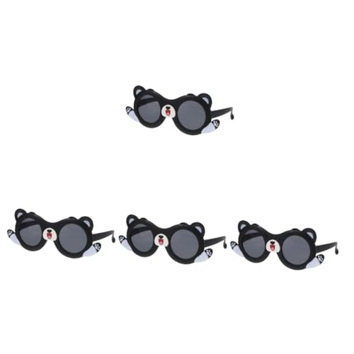 AOKWAWALIY 4 Stück Welpen Sonnenbrille Säuglings Sonnenbrille Sommerbrille Kinderbrille Dekor Sonnenbrille Für Mädchen Sommer Cartoon Sonnenbrille Partybrille Requisite Party von AOKWAWALIY