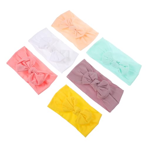 AOKWAWALIY 6 Stk baby stirnband baby stirnbänder kinder haarschmuck Haarband Haargummi elastisches Stirnband für Kleinkinder dehnbares Stirnband Sanft Elastischer Kopf Kleine von AOKWAWALIY