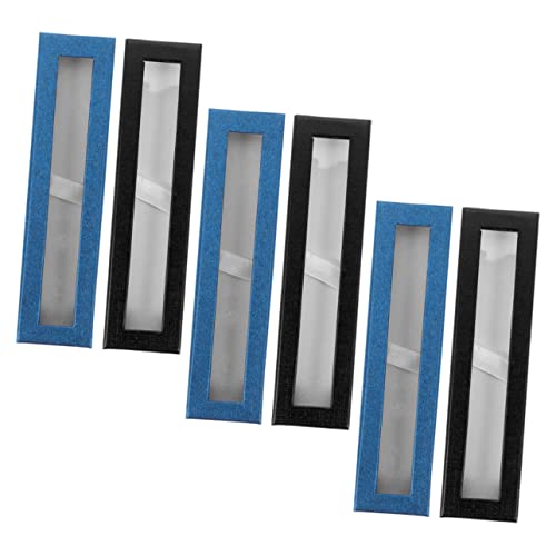 AOKWAWALIY Aufbewahrungsbox, 6 Schachteln, Papierstifte, Packetui, Stifthalter, Stifteetui, tragbar, Stift-Organizer, blaue Stifte, Präsentation, dekorativer Stift-Organizer, Papier-Schreibwaren-Box, AOKWAWALIY Aufbewahrungsbox, 6 Schachteln, Papierstifte, Packetui, Stifthalter, Stifteetui, tragbar, Stift-Organizer, blaue Stifte, Präsentation, dekorativer Stift-Organizer, Papier-Schreibwaren-Box, von AOKWAWALIY