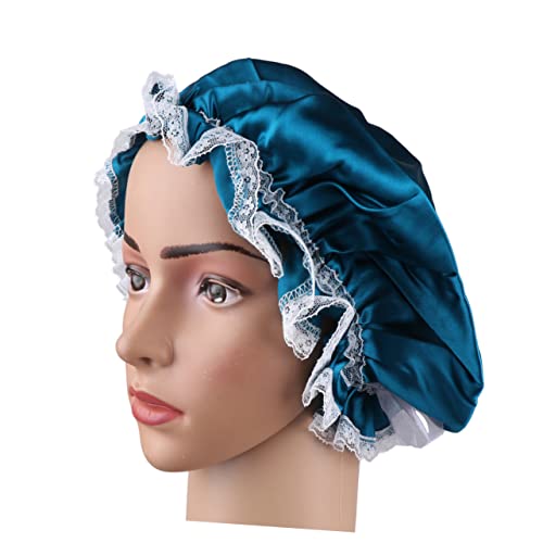 AOKWAWALIY Nachtkopfbedeckung Seidendusche Frauen Schlafmütze Satin-haarhaube Zum Schlafen Schlafmütze Seide Satinhaube Hüte Seidenhaube Zum Schlafen Fräulein Mädchen Turban Satin-Turban von AOKWAWALIY