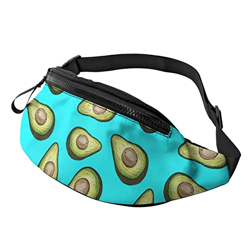 Avocado Tropical Ftuit Grün Gürteltasche Sport Casual Hüfttasche für Damen Herren Modisch von AOOEDM