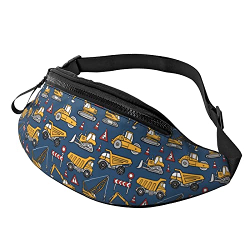 Cartoon Trucks and Cars Fanny Pack Bum Bag Waist Bags with Adjustable Waist Straps for Women Men Boys Girls von AOOEDM