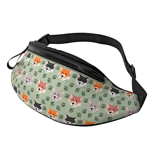 Cute Cartoon Foxes Fox Fanny Pack Bum Bag Waist Bags with Adjustable Waist Straps for Women Men Boys Girls von AOOEDM