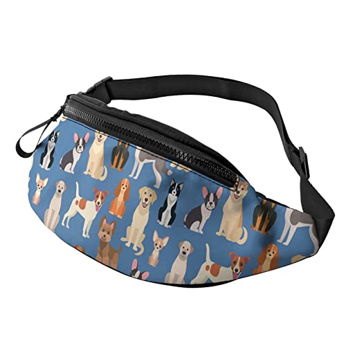 Cute Dog Puppy Fanny Pack Sport Casual Hüfttasche für Damen Herren Modisch von AOOEDM