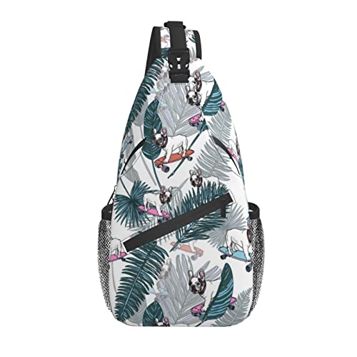 Deutscher Schäferhund Sling Bag Umhängetasche Sling Rucksack Brusttasche Tagesrucksack Reisen Wandern Umhängetasche für Männer Frauen von AOOEDM