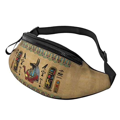 Egyptian Hieroglyphs Fanny Pack Waist Bag Ancient Egyptian Hip Bum Bag for Man Women Outdoors von AOOEDM