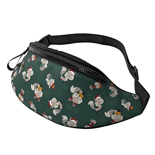 Fox Flower Fanny Pack Hiking Waist Bag for Women Men Adjustable Belt Fashion Waist Bag for Traveling Casual Running Cycling von AOOEDM