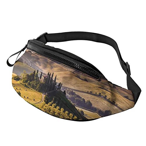 Grün Land Landschaft Baum Landschaft Gürteltasche Sport Casual Hüfttasche für Damen Herren Modisch von AOOEDM