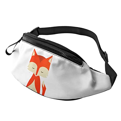 Niedliches Tier Cartoon Fire Fox Bauchtasche Sport Casual Hüfttasche für Damen Herren Modisch Niedliches Tier Cartoon Fire Fox Bauchtasche Sport Casual Hüfttasche für Damen Herren Modisch von AOOEDM