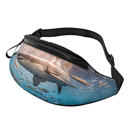 Ocean Sea Animal Shark Fanny Pack Bum Bag Waist Bags with Adjustable Waist Straps for Women Men Boys Girls von AOOEDM