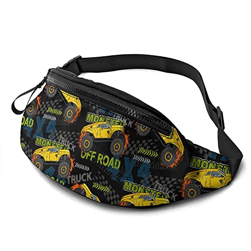 Truck Car Fanny Pack for Women Men Fashion Waist Bag Hip Bum Bag with Adjustable Belt for Travel Outdoors Sports Cycling Running von AOOEDM