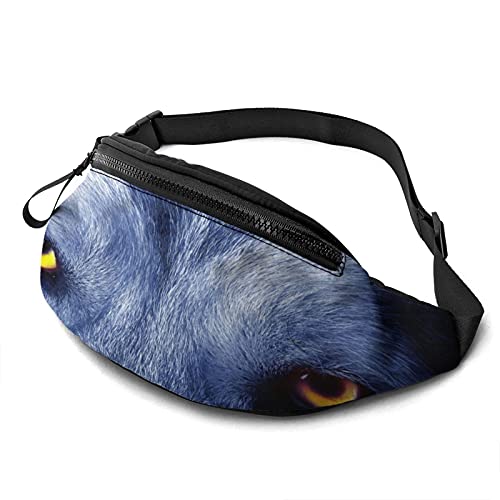 Wolf Eyes Gürteltasche für Damen Herren Mode Gürteltasche Hüfttasche mit verstellbarem Gürtel für Reisen im Freien Sport Laufen von AOOEDM