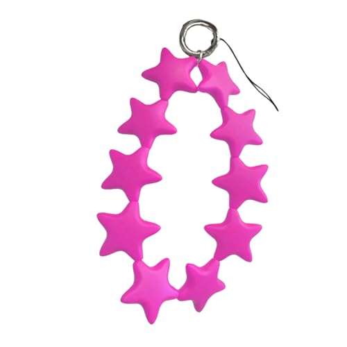 AOOOWER Farbenfroher Silikon-Stern-Charm, verspielter Silikon-Stern, Schlüsselanhänger für Kinderzimmer und Arbeitszimmer, SizeApprox.32x4cm/12.6x1.57inches, Silikon, Kein Edelstein AOOOWER Farbenfroher Silikon-Stern-Charm, verspielter Silikon-Stern, Schlüsselanhänger für Kinderzimmer und Arbeitszimmer, SizeApprox.32x4cm/12.6x1.57inches, Silikon, Kein Edelstein von AOOOWER