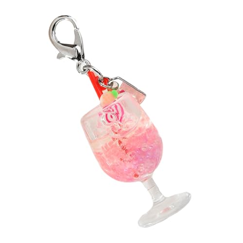AOOOWER Modischer kleiner Schlüsselanhänger für Kelch mit schönem Obstanhänger und Lippenbalsam-Halter, Size Length 7cm/2.76inch, Metalllegierung, Kein Edelstein AOOOWER Modischer kleiner Schlüsselanhänger für Kelch mit schönem Obstanhänger und Lippenbalsam-Halter, Size Length 7cm/2.76inch, Metalllegierung, Kein Edelstein von AOOOWER