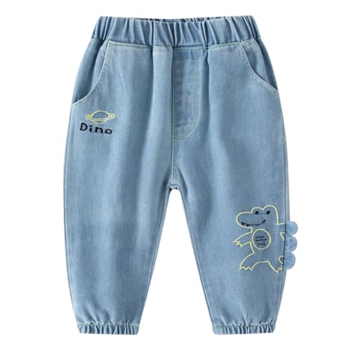 AOOPOO Baby Kinder Jungen Jeanshose Elastische Taille Baumwolle Denim Hose mit Taschen Kleinkind Niedlicher 3D Cartoon Dinosaurier Loose Fit Lässige Jeans Hose für Jungen 1-7 Jahre Frühling Herbst AOOPOO Baby Kinder Jungen Jeanshose Elastische Taille Baumwolle Denim Hose mit Taschen Kleinkind Niedlicher 3D Cartoon Dinosaurier Loose Fit Lässige Jeans Hose für Jungen 1-7 Jahre Frühling Herbst von AOOPOO