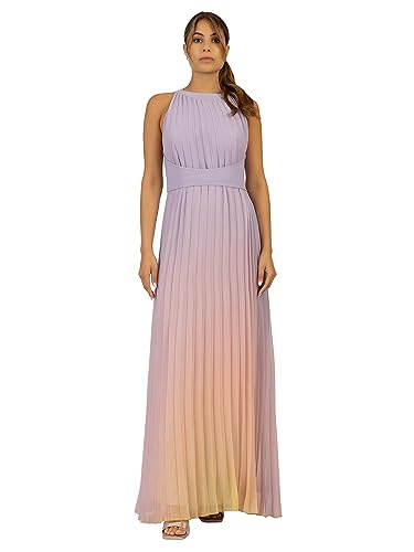 APART Abendkleid im Farbverlauf, aus leicht körnigem, plissiertem Chiffon, lila-Multicolor, 38 von APART Fashion