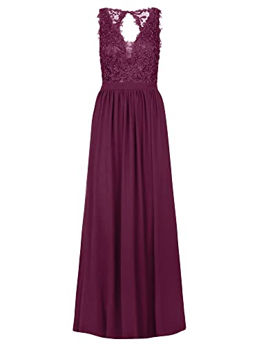 APART Fashion Damen Kleid Dress, Aubergine, 42 EU von APART Fashion